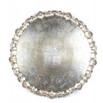 WILLIAM ELEY II English William IV sterling silver salver