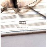 A.D. Mougin, Set of five ticket holders, a match holder and an ashtray