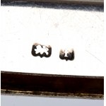 A.D. Mougin, Set of five ticket holders, a match holder and an ashtray