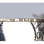 A.D. Mougin, Set of five ticket holders, a match holder and an ashtray