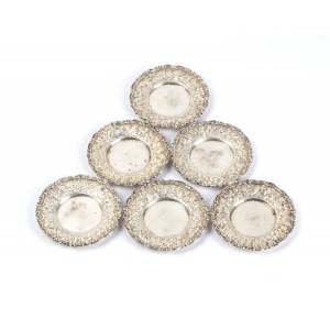 MAPPIN & WEBB - London & Paris, JACOBI & JENKINS A group of 6 sterling silver dishes