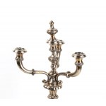 Apair of Austrian solid silver candelabra