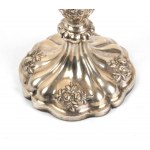 Apair of Austrian solid silver candelabra