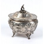 Solid silver austrian tea caddy