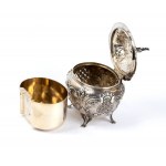 Solid silver austrian tea caddy
