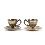 German solid silver cups