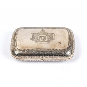 Russian solid silver cigarette case