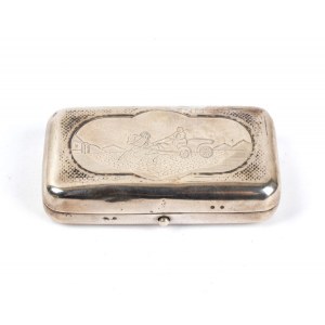GUBKIN IVAN SEMENOVICH Russian solid silver cigarette case