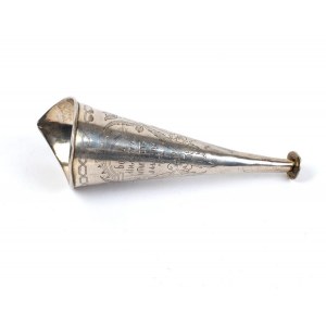 Russian solid silver horn