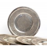 A group of 6 indian silver dishes