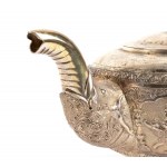 Solid silver Indian tea pot