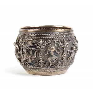 Burma Thabeik solid silver bowl
