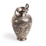 Persian solid silver vase