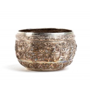 Burma Thabeik solid silver bowl