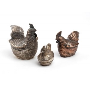 Cambogian three betel boxes