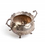 solid silver Indian sugar bowl