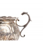 solid silver Indian sugar bowl