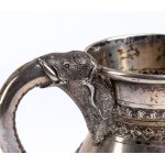 solid silver Indian jug
