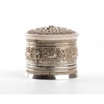 Burma solid silver box