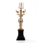 German carved and turned bone sculpture