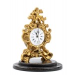 Table clock with glass dome