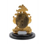 Table clock with glass dome