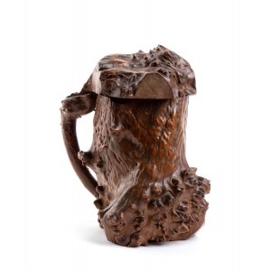 Irish wooden roots tankard