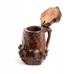 Irish wooden roots tankard