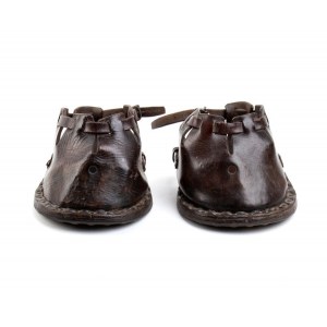 A pair of leather horse covers