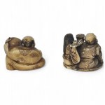 Grachev Brothers, Two marine ivory Japanese netsuke