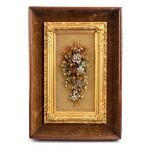 Otto Reinhold Pettelius, o Petelius, English frame with a decorative present in shells