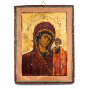 A Russian icon depicting Virgin and Child
