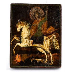 B. Neresheimer & Söhne, Russian icon depicting St. George and the Dragon