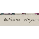 Bohdan Butenko (1931 Bydgoszcz - 2019 ), Gapiszon i motyle, ilustracja do czasopisma Miś