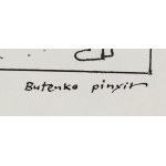 Bohdan Butenko (1931 Bydgoszcz - 2019 ), Gapiszon i pojazd, ilustracja do czasopisma Miś