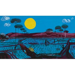 Romuald Klaybor (1928 - 2008), Paesaggio, illustrazione