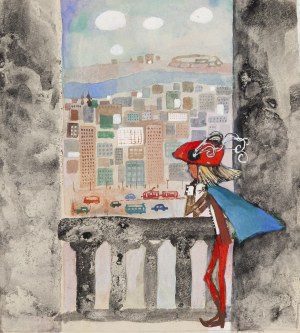 Hanna Krajnik (1927 - 2017 ), Projekt ilustracji do czasopisma 