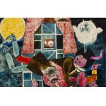 Bożena Truchanowska (b. 1929, Kiwerce), Castle of the Seven Oaks, book illustration, 1963