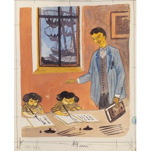 Mieczysław Piotrowski (1910 Lemberg - 1977 Warschau), Lektion, Illustration