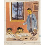 Mieczysław Piotrowski (1910 Lwów - 1977 Warszawa), Lekcja, ilustracja