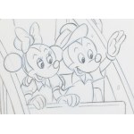 Myszka Miki i Myszka Minnie, projekt do strony z kolorowanki