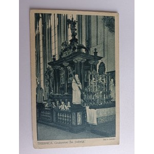 POSTCARD TRZEBNICA TOMB OF ST. JADWIGA, STAMP