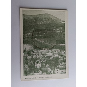 ACCORDION POSTCARD KARPACZ VIEW OF SNOW MOUNTAIN
