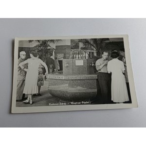 POSTKARTE KUDOWA ZDRÓJ INNENRAUM DER TRINKHALLE, BRIEFMARKE