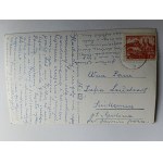 POSTKARTE KUDOWA ZDRÓJ INNENRAUM DER TRINKHALLE, BRIEFMARKE