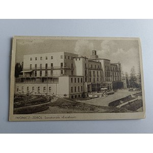 POSTKARTE IWONICZ ZDRÓJ SANATORIUM EXCELSIOR, BRIEFMARKE, POSTSTEMPEL
