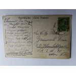 LVIV POSTCARD ACADEMIC STREET, PRE-WAR 1914, STAMP