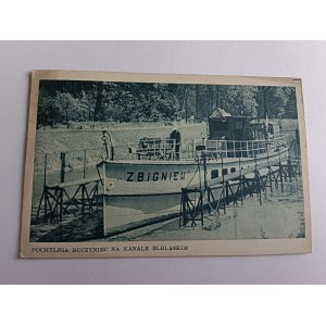 POSTCARD RAMP BUCZYNIEC ON ELBLĄG CANAL SHIP ZBIGNIEW, STAMP, STAMP