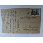 POSTCARD BIERUTOWICE TEMPLE WANG STAMP