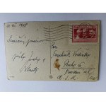 POCZTÓWKA GDYNIA 1948 R, ZNACZEK, STEMPEL